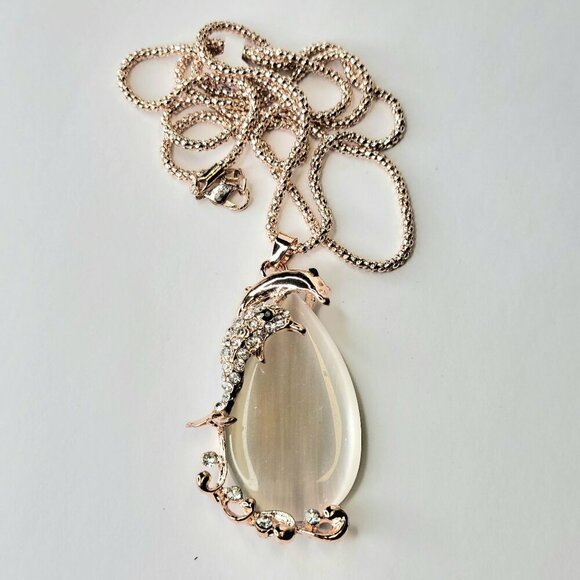 Dolphin Pendant Necklace - Picture 1 of 8